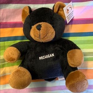 NWT Michigan Plush Bear